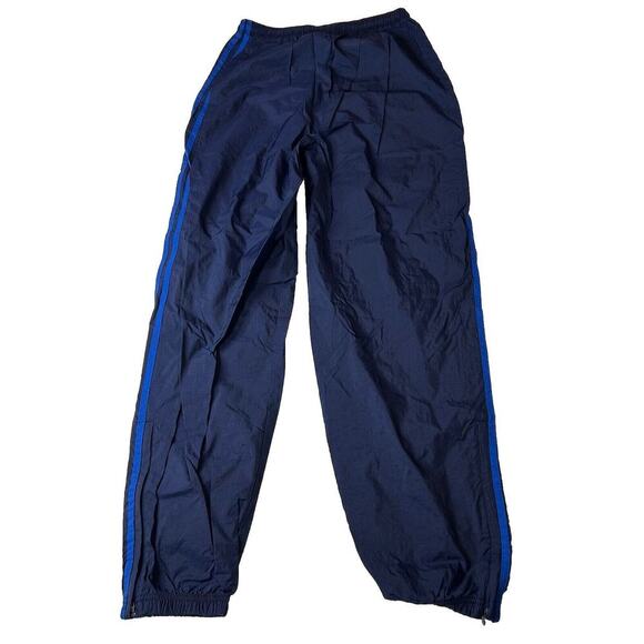 Vintage Adidas Pants Mens Medium Windbreaker Jogger Nylon Track Logo Zip Ankles - Picture 9 of 9